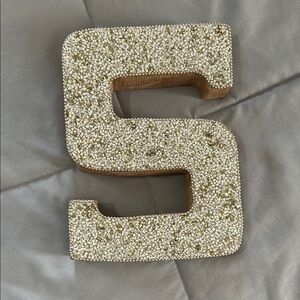 Beaded Decorative Letter S